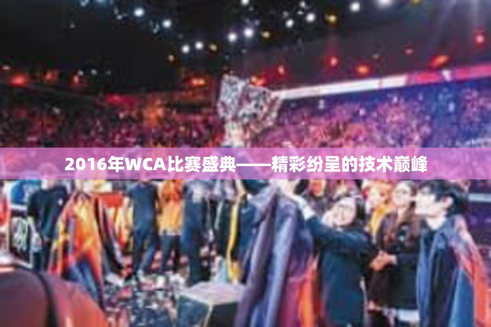 2016年WCA比赛盛典——精彩纷呈的技术巅峰